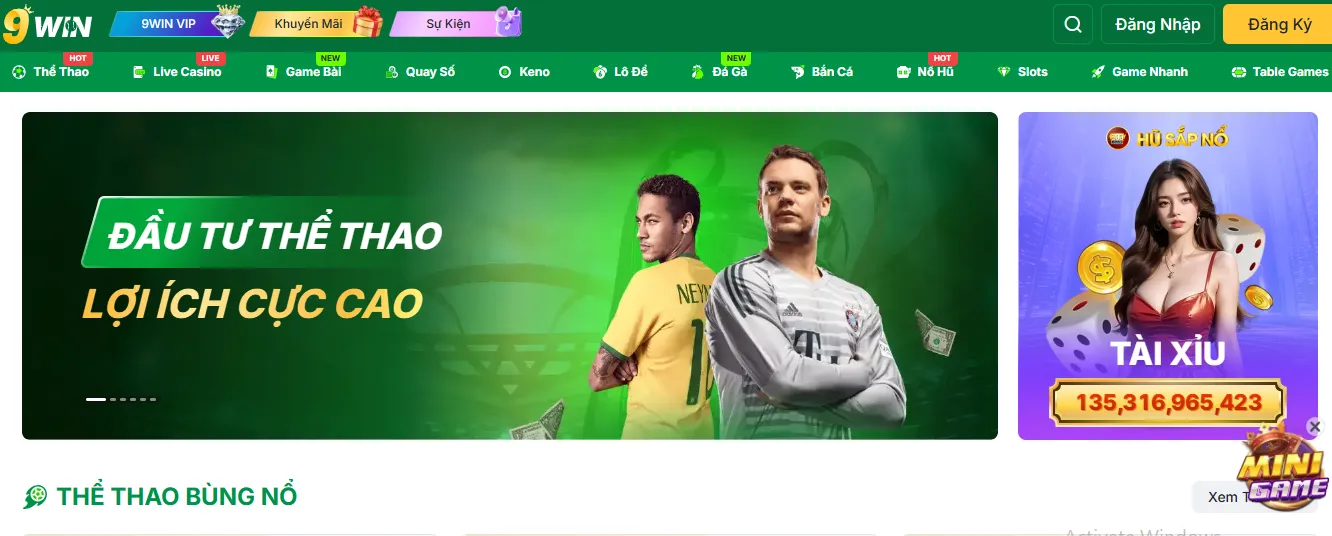 9Win – Điểm đến lý tưởng cho người chơi cá cược thể thao